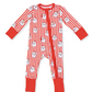 Vintage Santa Stripe - Convertible Romper