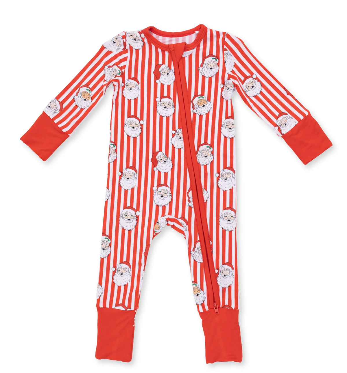 Vintage Santa Stripe - Convertible Romper