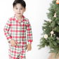 Angel Dear Holiday Plaid - Kids Long Sleeve Coat Style With Pant