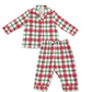 Angel Dear Holiday Plaid - Kids Long Sleeve Coat Style With Pant
