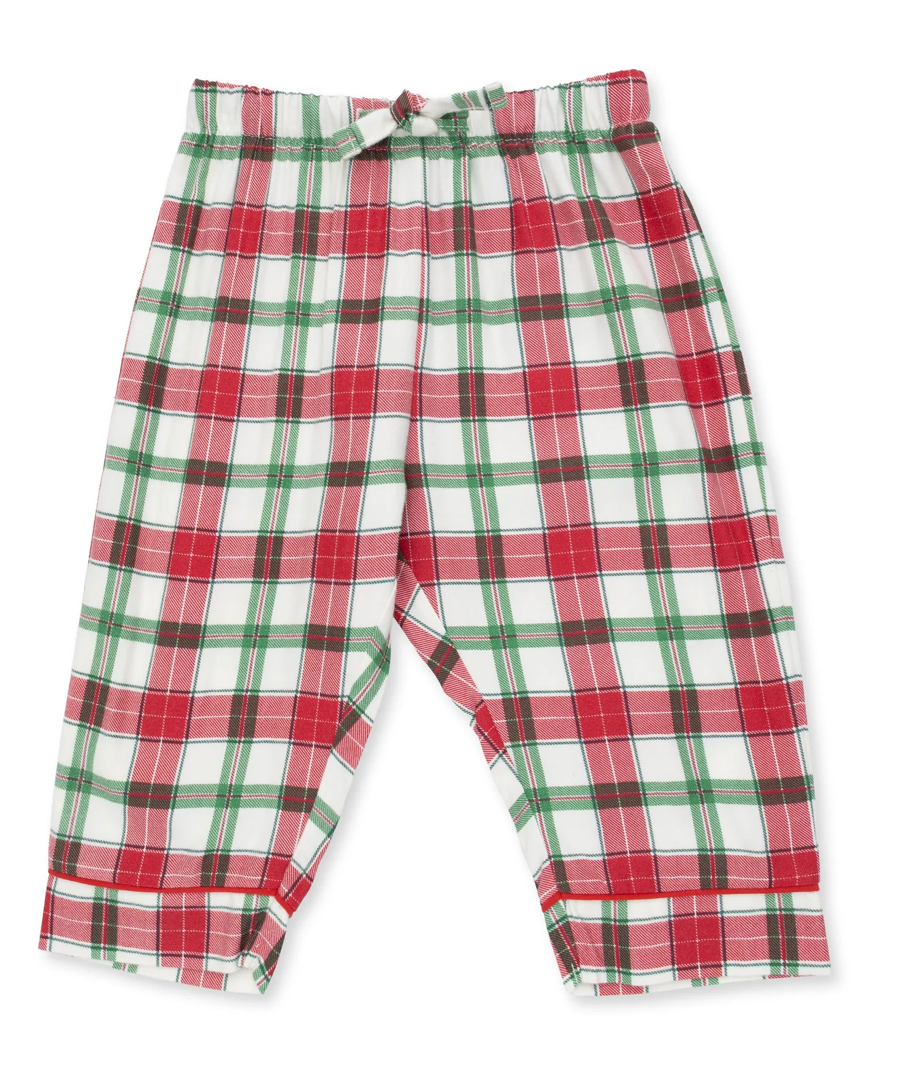 Angel Dear Holiday Plaid - Kids Long Sleeve Coat Style With Pant