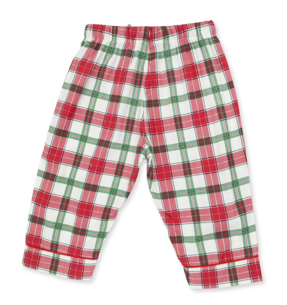 Angel Dear Holiday Plaid - Kids Long Sleeve Coat Style With Pant