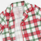 Angel Dear Holiday Plaid - Kids Long Sleeve Coat Style With Pant