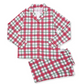 Angel Dear Holiday Plaid - Adult Long Sleeve Coat Style And Pant With Pockets