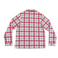 Angel Dear Holiday Plaid - Adult Long Sleeve Coat Style And Pant With Pockets