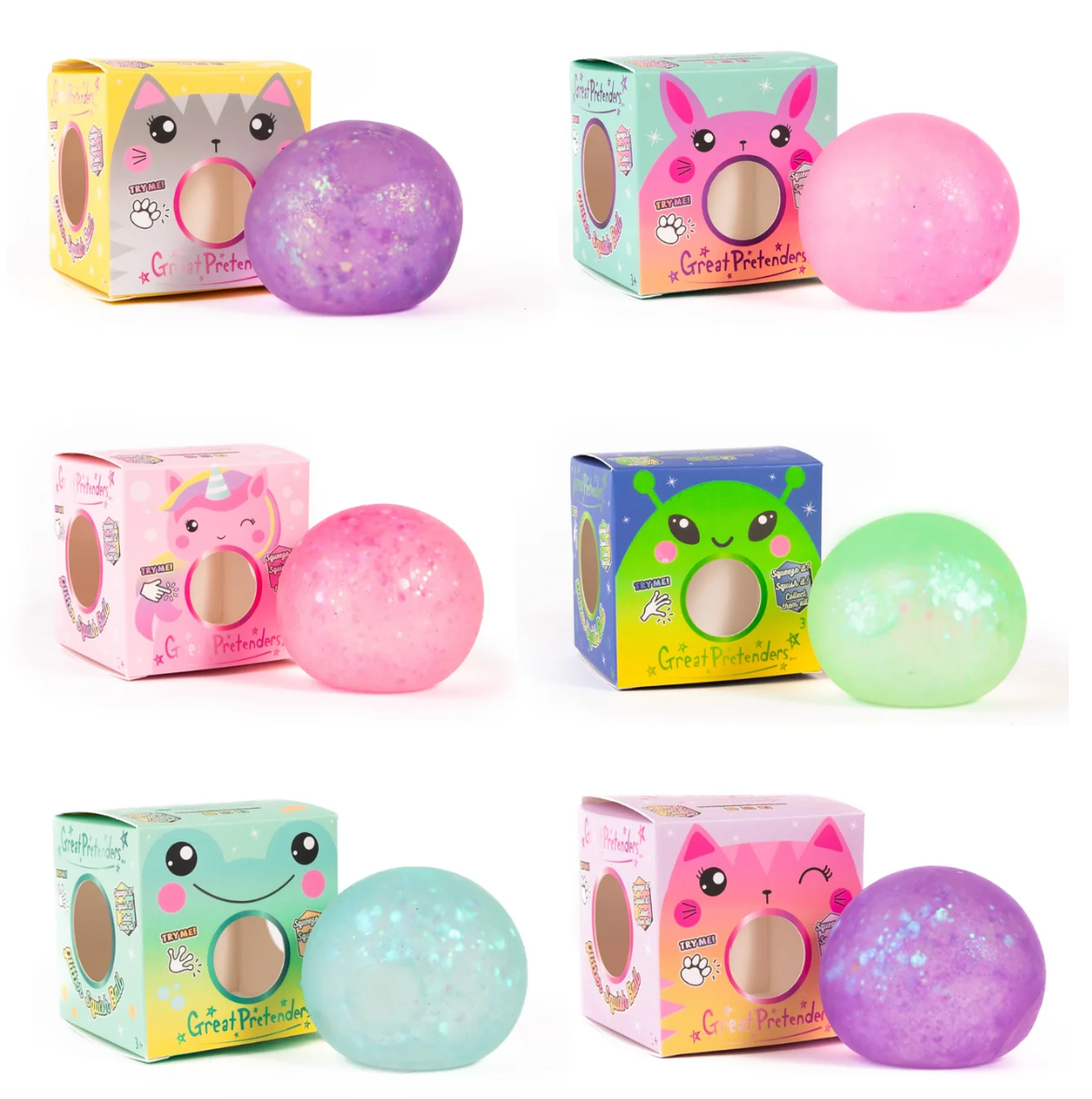 Great Pretenders Gliterally Amazing Squishy Balls