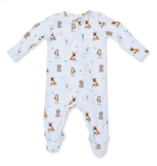 Blue Bestie Dogs- 2 Way Zipper