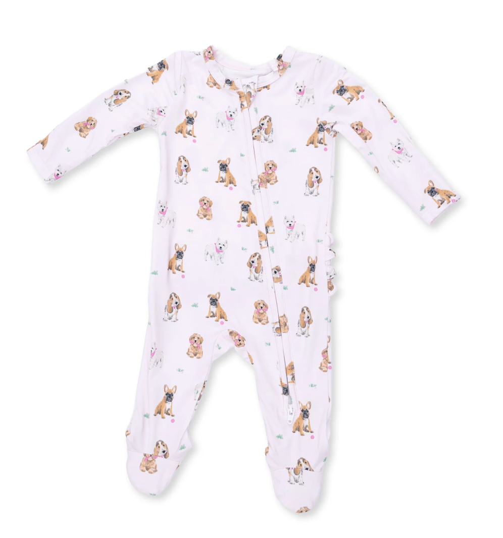 Pink Bestie Dogs- 2 Way Zipper