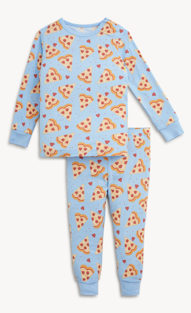 Magnetic Me Pizza My Heart Pjay Set - Blue
