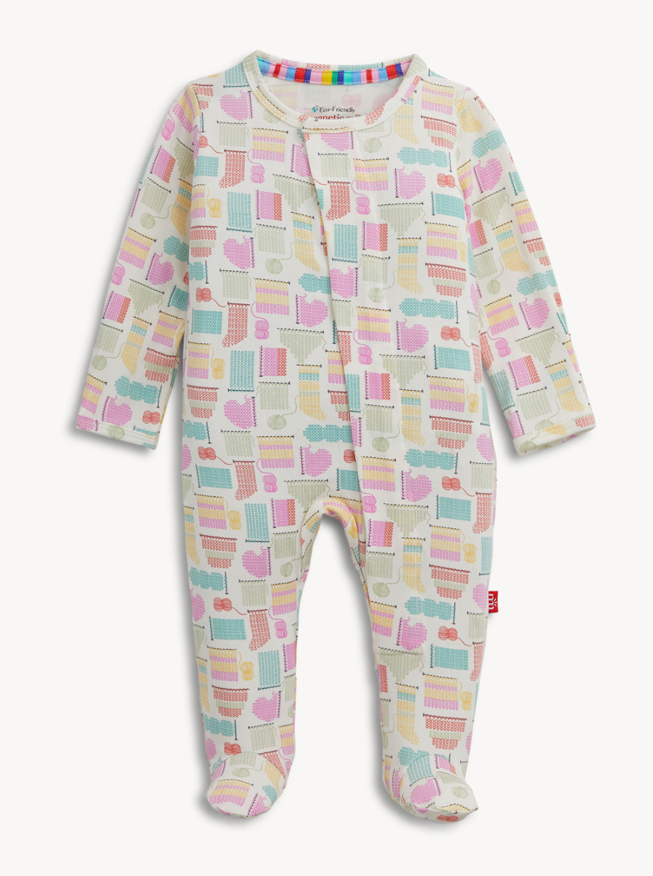 Magnetic Me Footie Pajama - Itty Bitty Knitty