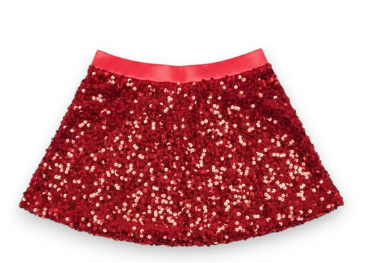 Red Sequin Skort