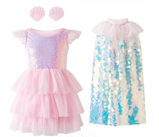 Rachel Riley Glitter TuTu Dress, Cape and Hair Clip Costume