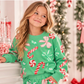 Candy Canes and Bows Sweatshirt