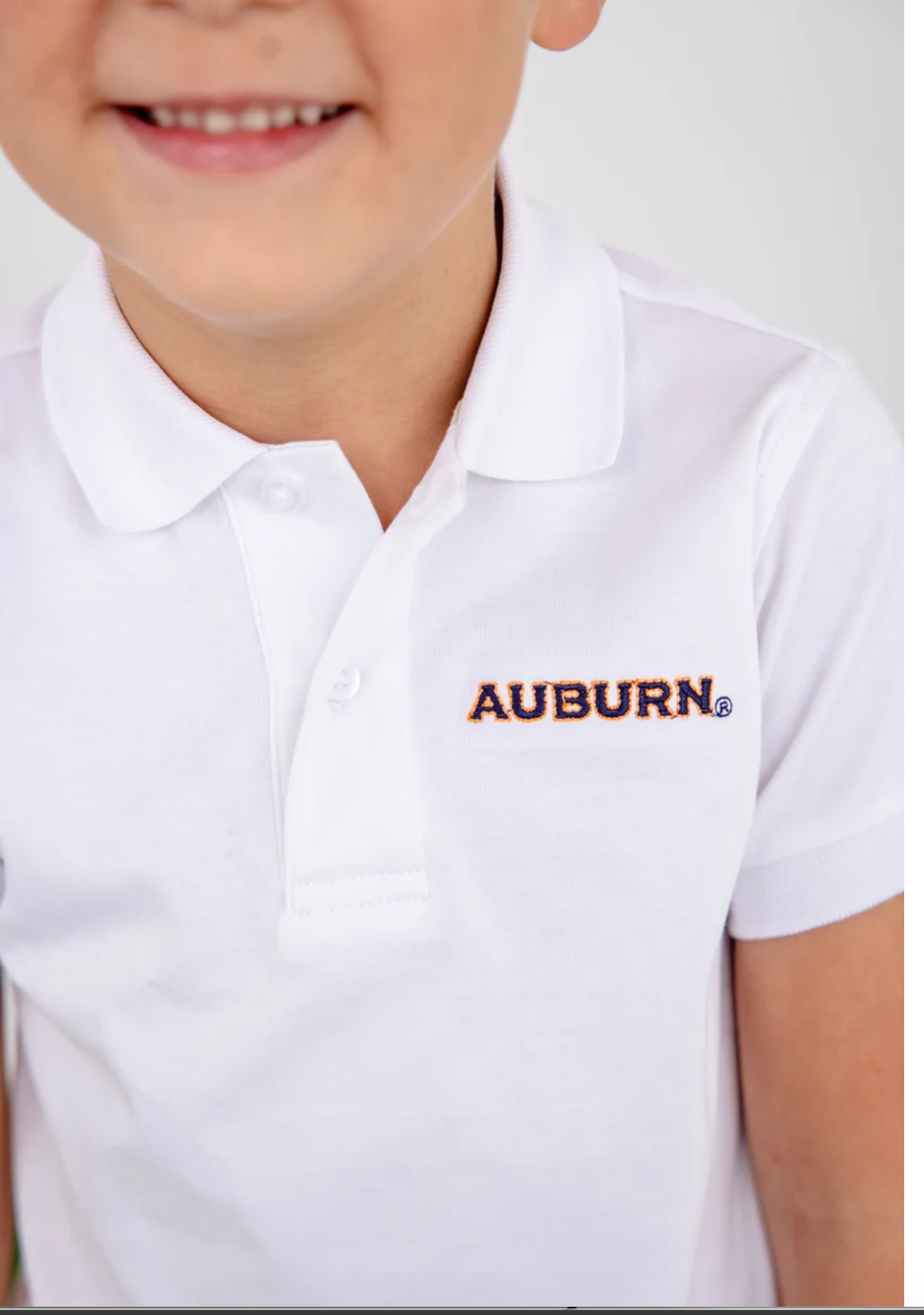 Auburn Prim & Proper Polo - Worth Avenue White