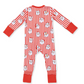 Vintage Santa Stripe - Convertible Romper