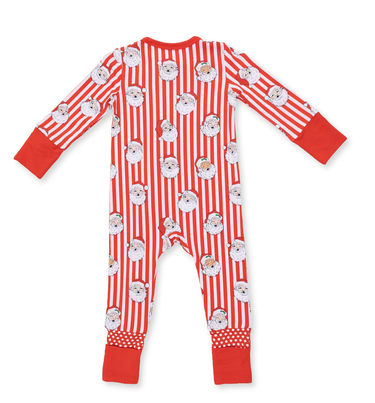 Vintage Santa Stripe - Convertible Romper
