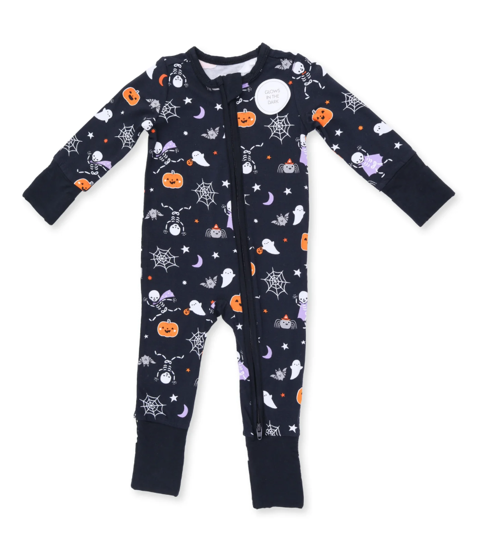 Halloween Skeleton Buddies Convertible Romper