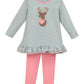 Deer Ruffle Pant Set