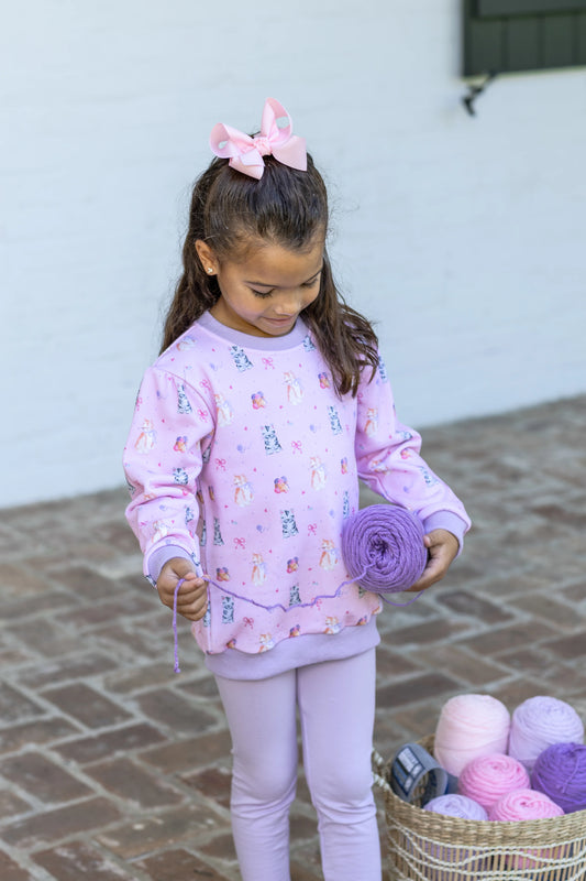 Fluffy Friends French Terry Pullover