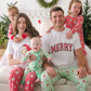 SoftSnooze™ Toddler Girls Bamboo Viscose Red Dear Santa Ruffle Long Sleeve Pajama Set with Signature Rear Ruffles