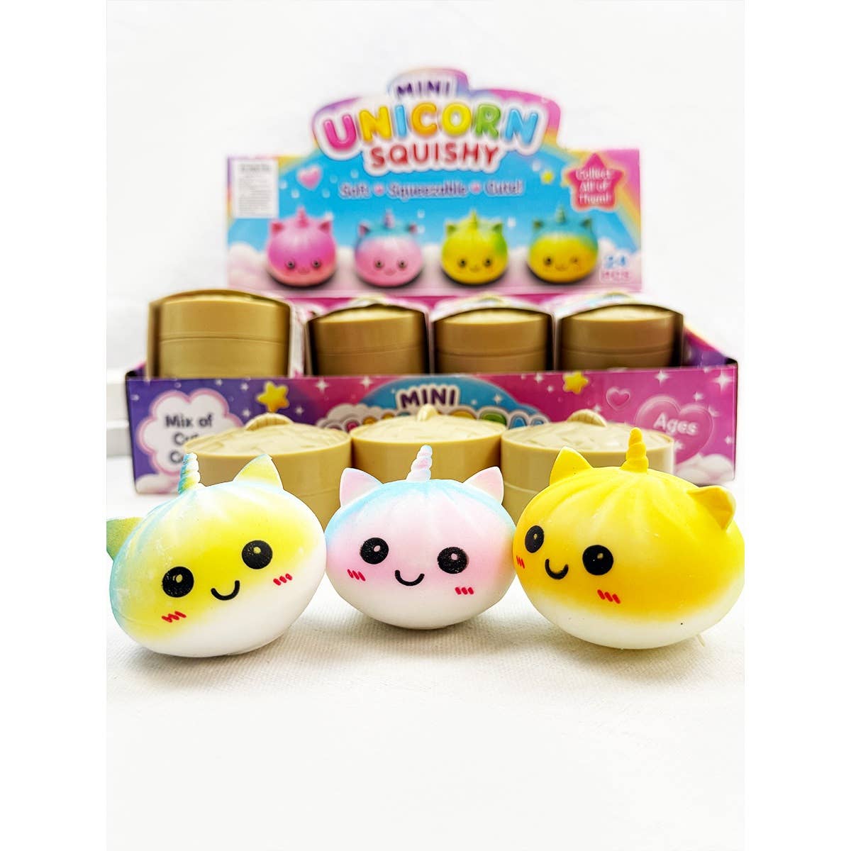 Mini Unicorn Mystery Dumpling Squishy with Steamer