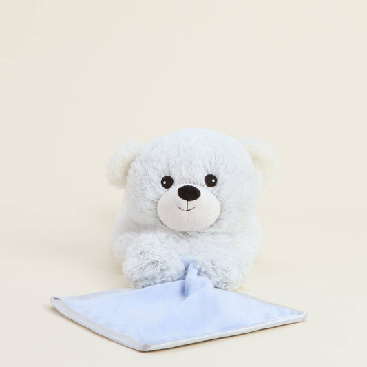 Blue Marshmallow Warmies Bear Blanket