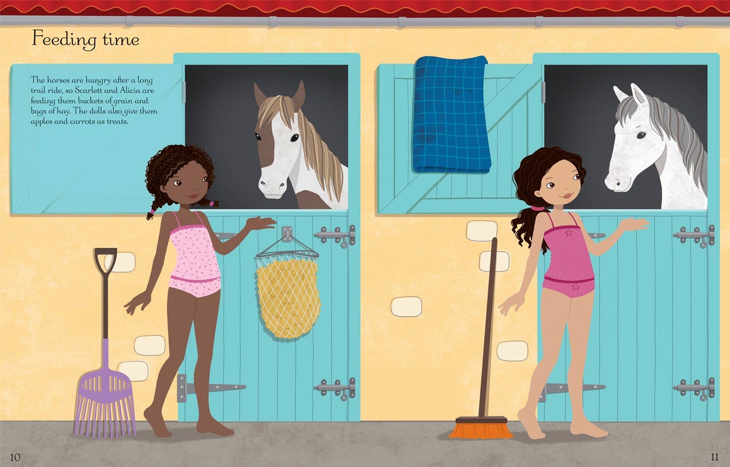 Sticker Dolly Dressing At the Stables: Usborne