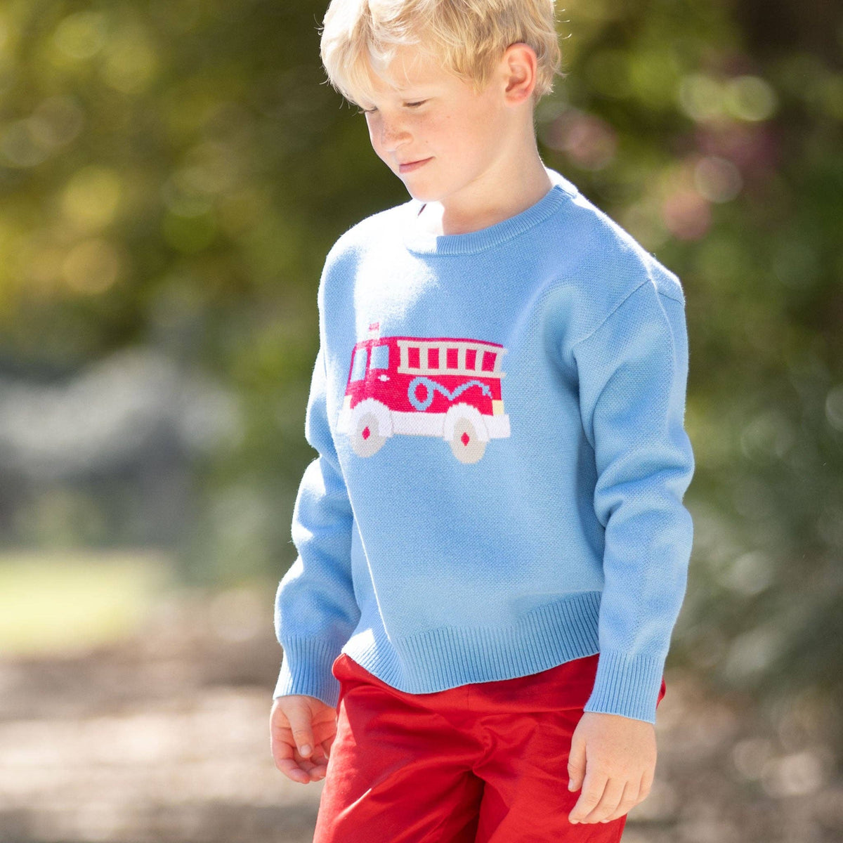 Fire Truck Sweater