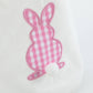 Pink Gingham Easter Bunny Basket