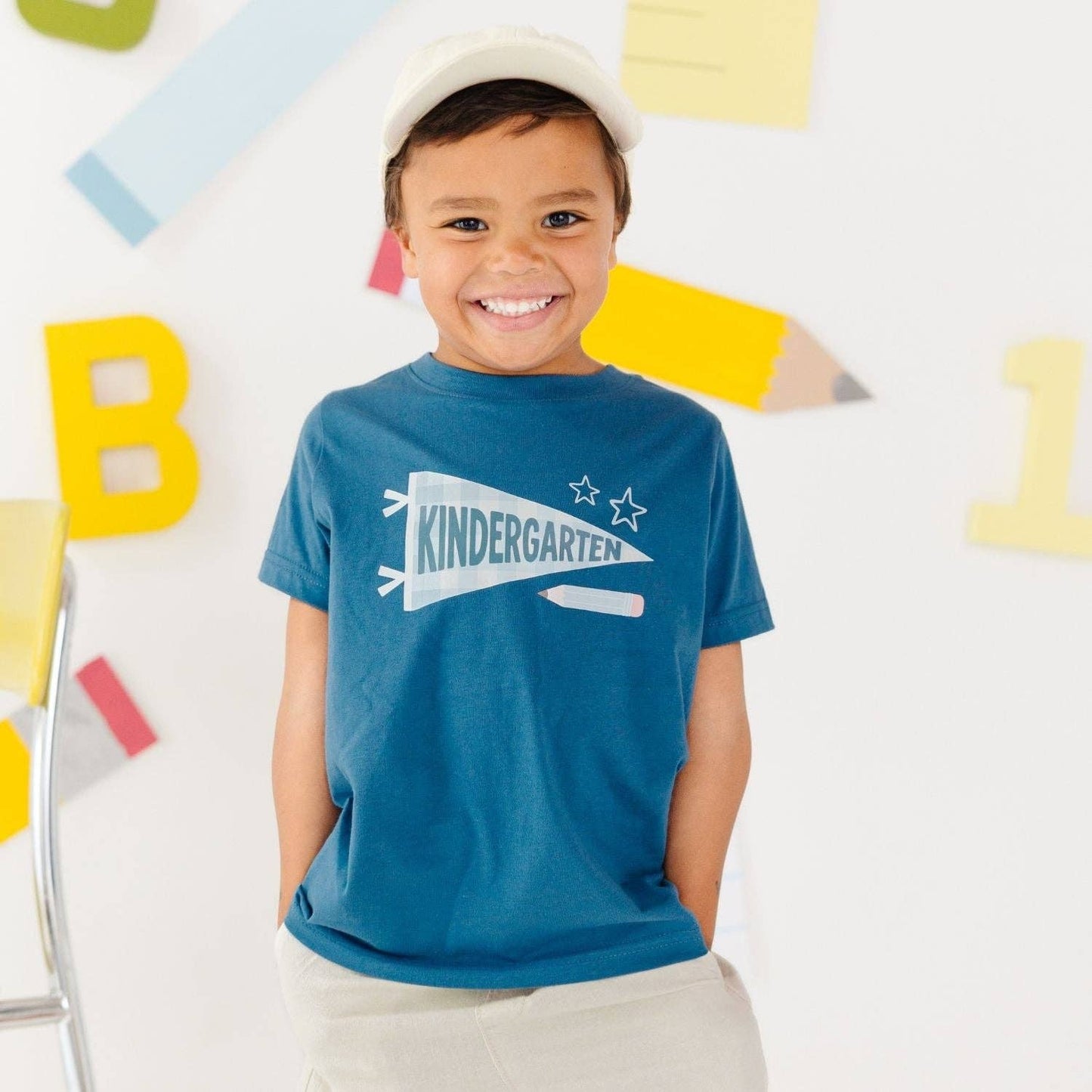 Kindergarten Pennant Short Sleeve T-Shirt - Boys Clothing