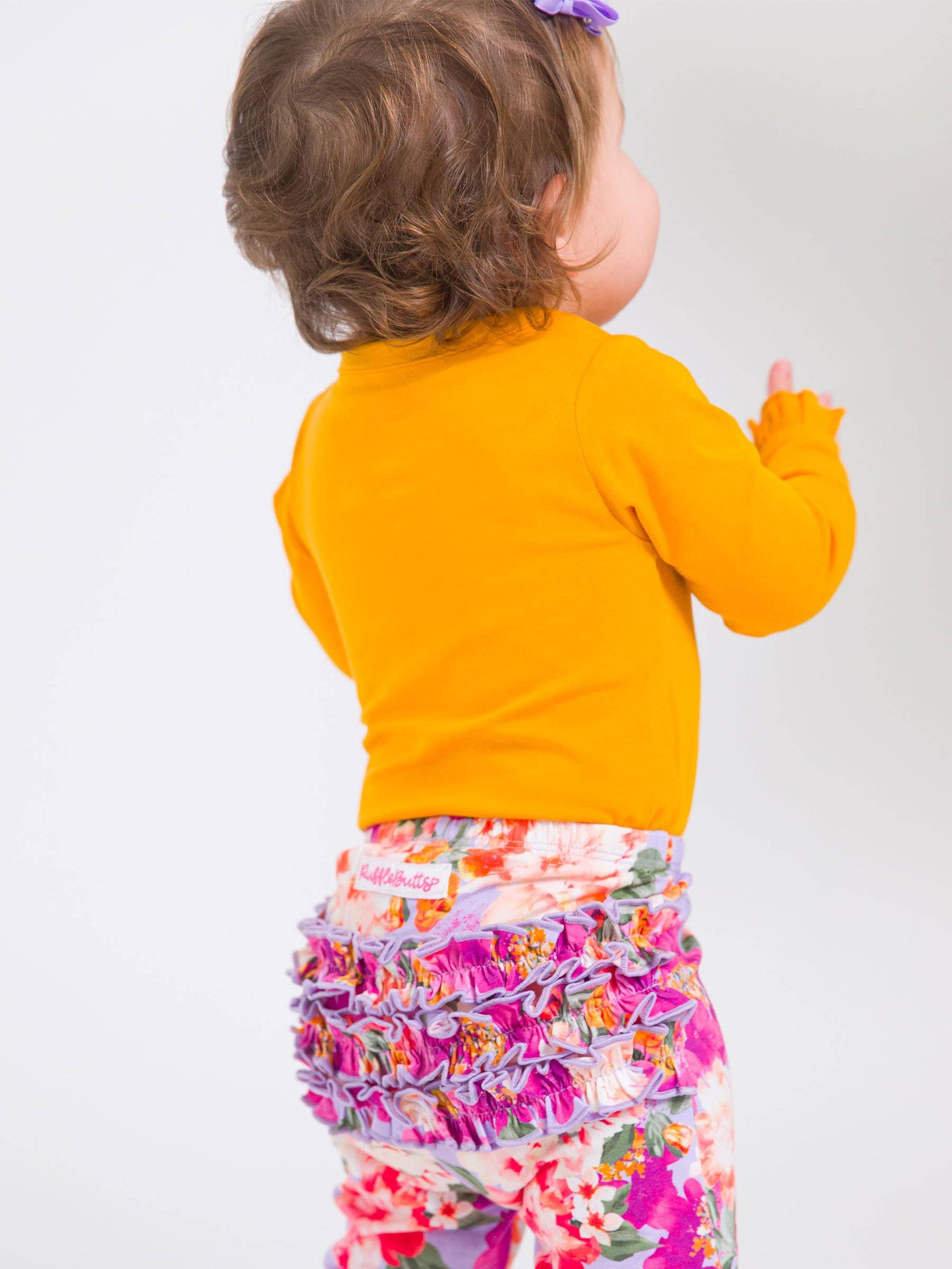 Baby Girls Lavender Valley Ruffle Flare Pants