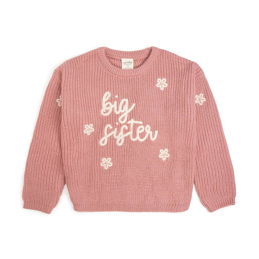 Big Sister Knit Sweater - Family Fun - Birth Announcement
