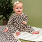 Leopard Jacquard Knit Baby Jumpsuit (Organic Cotton)
