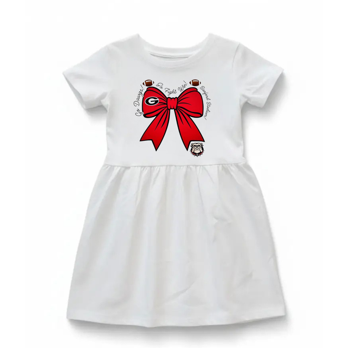 Go Dawgs Graphic Twirl Dress