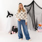 Bat Trellis Halloween Women's Sweater - Mommy and Me