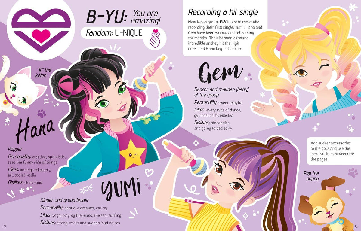 Sticker Dolly Dressing K-Pop : Usborne
