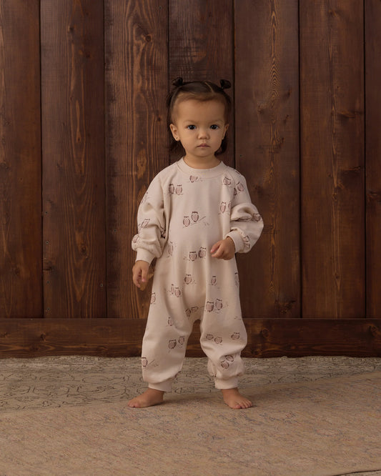 Owls Raglan Jumpsuit