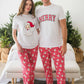 SoftSnooze™ Adult Bamboo Viscose Red Dear Santa Pajama Pants