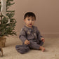 Rylee + Cru Fair Isle Romper Slate