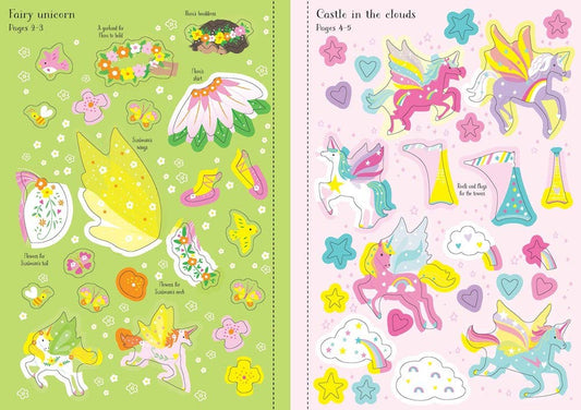 Little Sticker Dolly Dressing Unicorns : Usborne