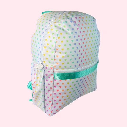 Sweetheart ~Glossy~ Medium Backpack w/ Pockets | Mint