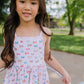 Camila Dress in Butterfly Rainbow | Girls Twirl Dress