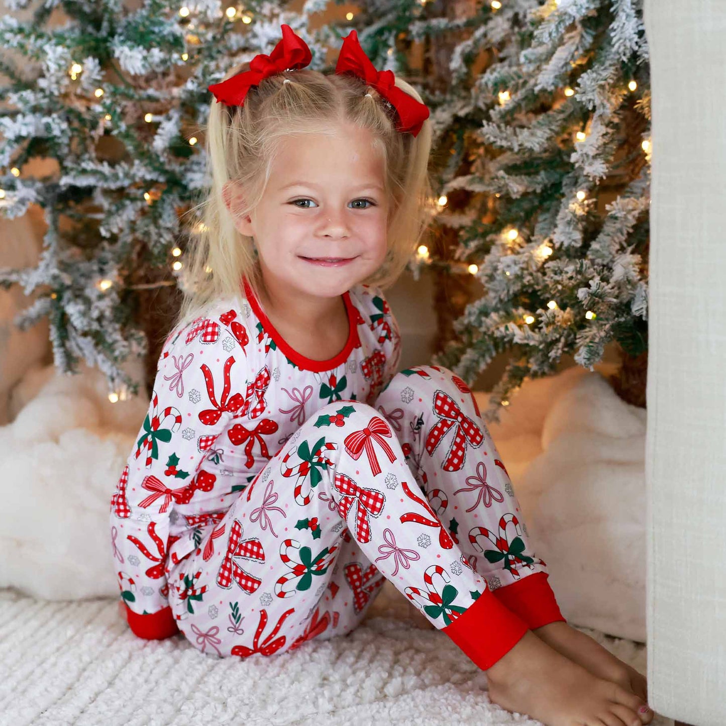 Bow What Fun Two Piece Pajama Set