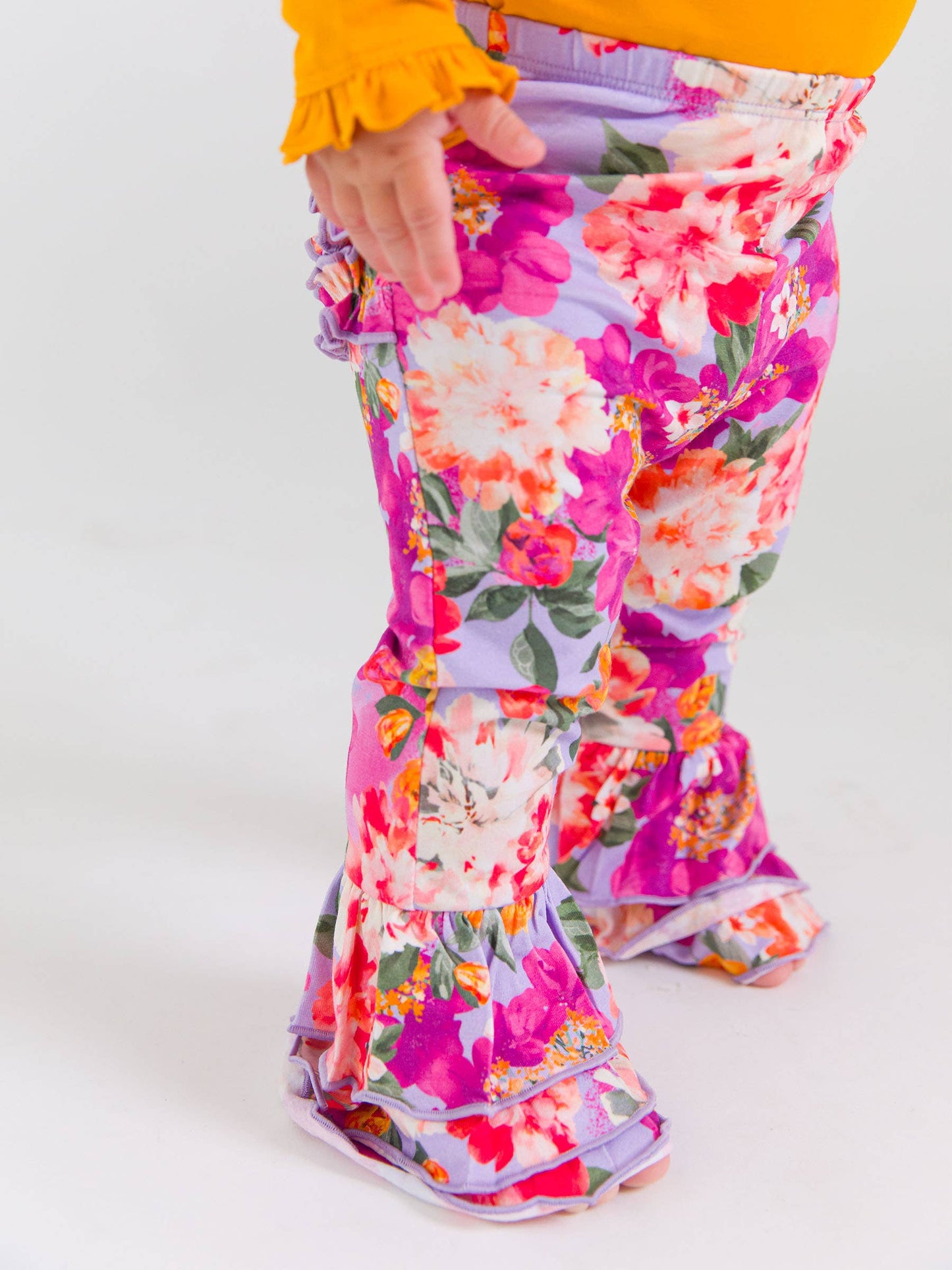 Baby Girls Lavender Valley Ruffle Flare Pants