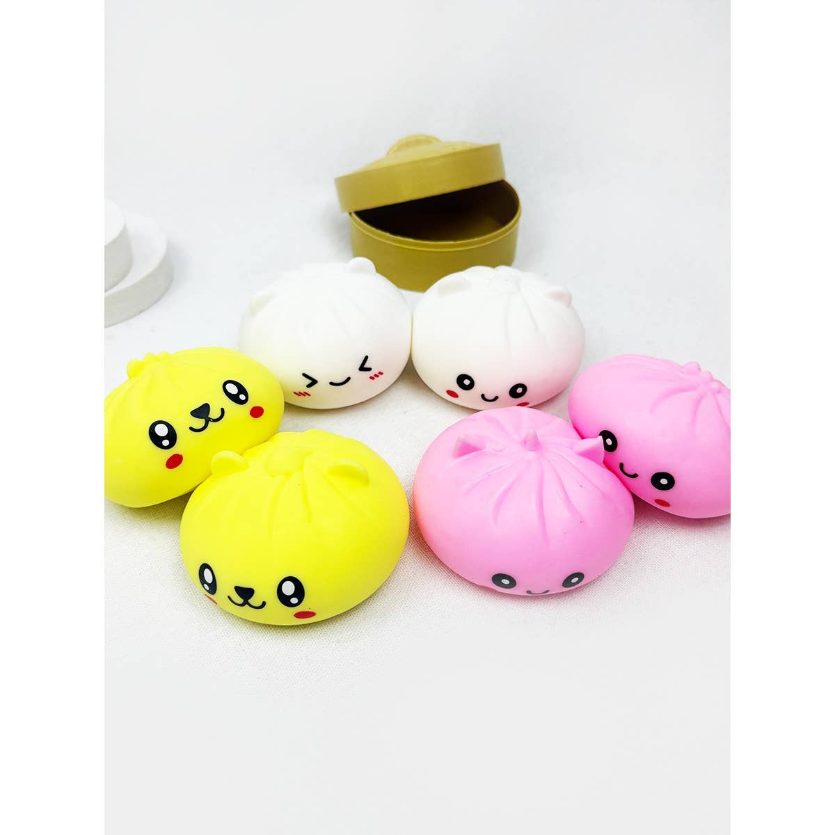 Mystery Dumpling Flour Squishy Box with Steamer