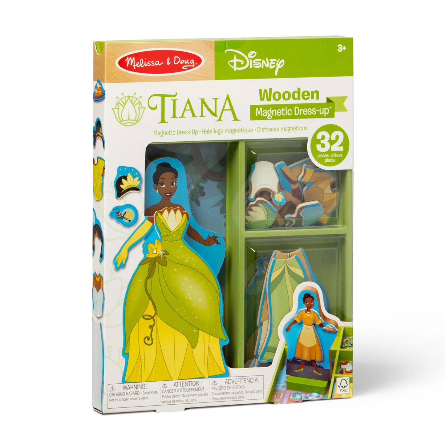Disney Tiana Wooden Magnet Dress-Up Play Set
