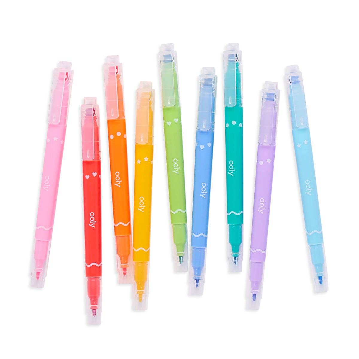 Confetti Stamp: Double-Ended Markers (Set of 9)