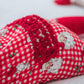 SoftSnooze™ Baby Girls Bamboo Viscose Red Dear Santa Convertible Ruffle One Piece Footie Pajama