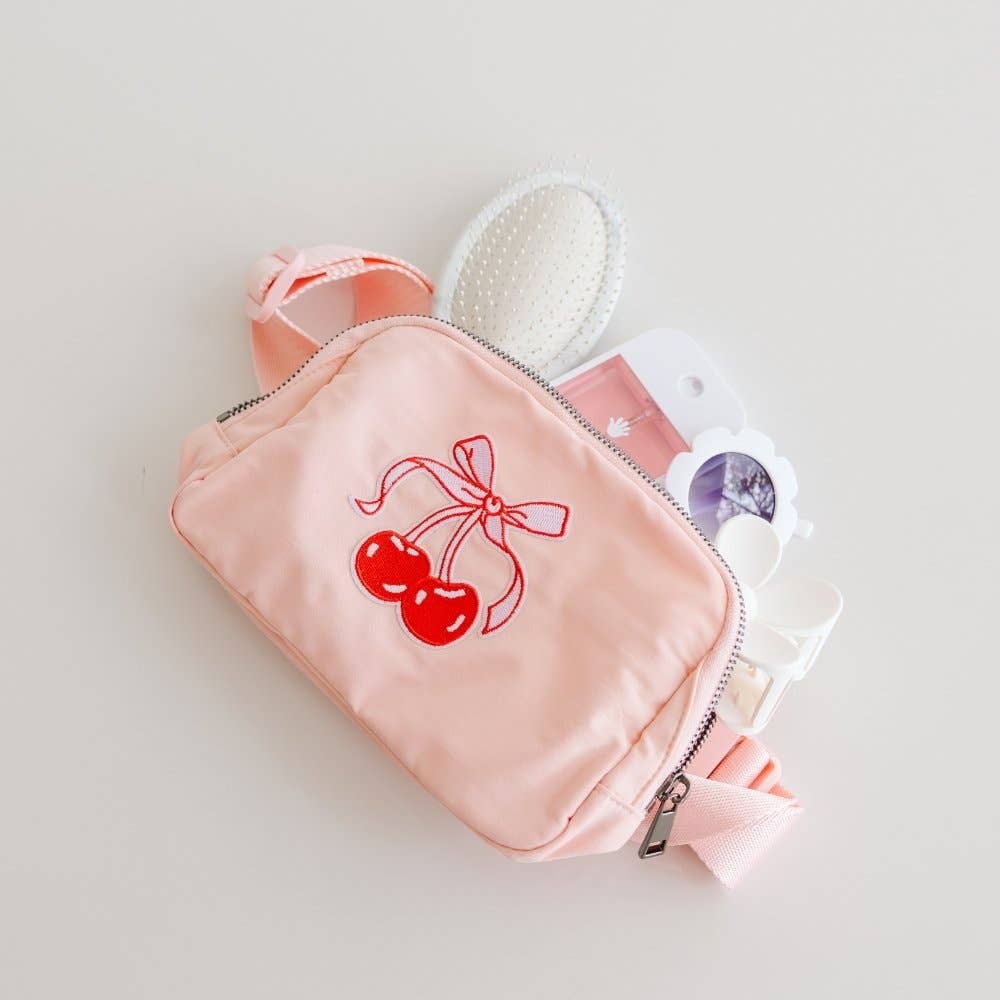 Cherry Coquette Patch Belt Bag - Childrens Summer Accessory