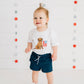 Sweet Wink Patriotic Pup Patch Short Sleeve Romper
